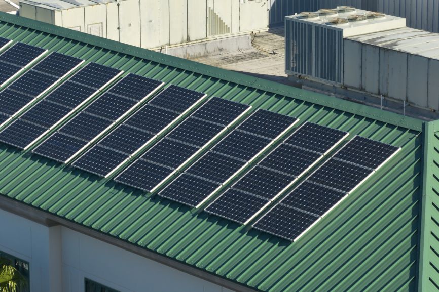 Metal roof with solar panels installed by First Solar Installers - Can You Put Solar Panels on a Metal Roof?