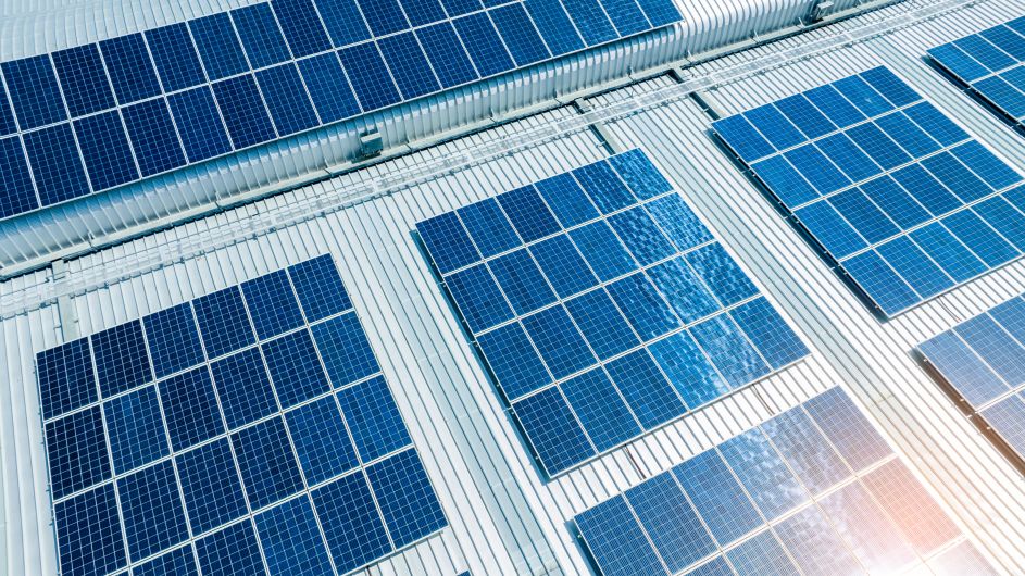 Large metal roof covered with solar panels installed by First Solar Installers -Can You Put Solar Panels on a Metal Roof?