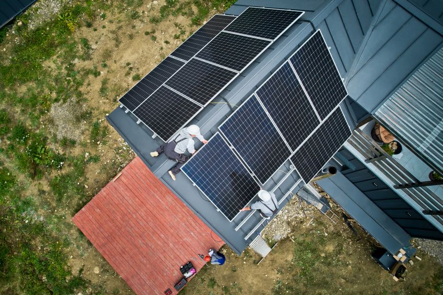 Rooftop solar home installation by First Solar Installers - Series and Parallel Solar Panels
