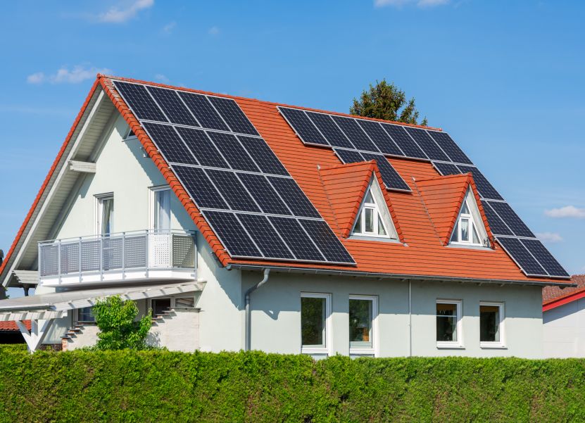 Home with rooftop solar panels installed by First Solar Installers